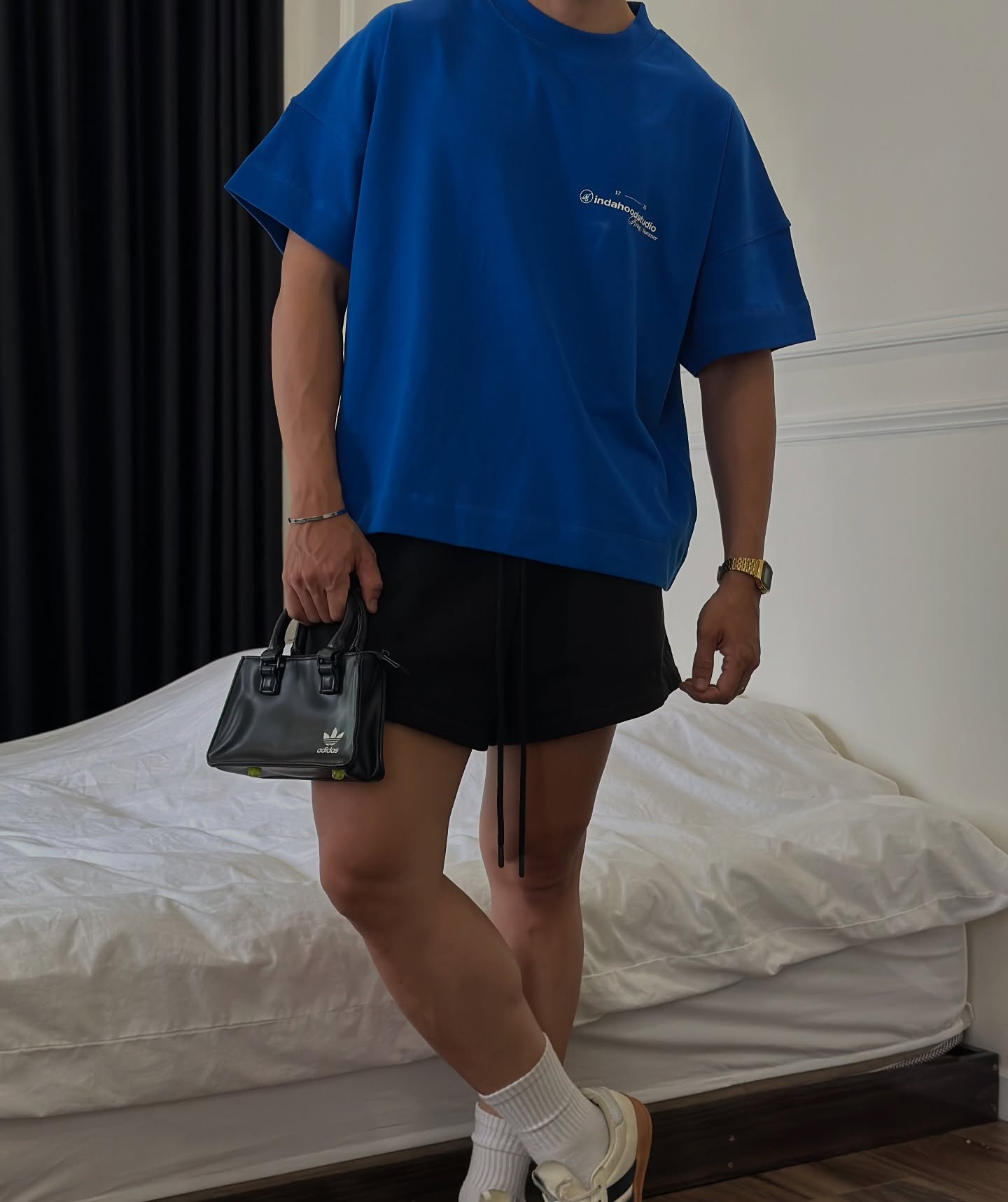 INDASTU SS1725 COBALT BOXY TEE