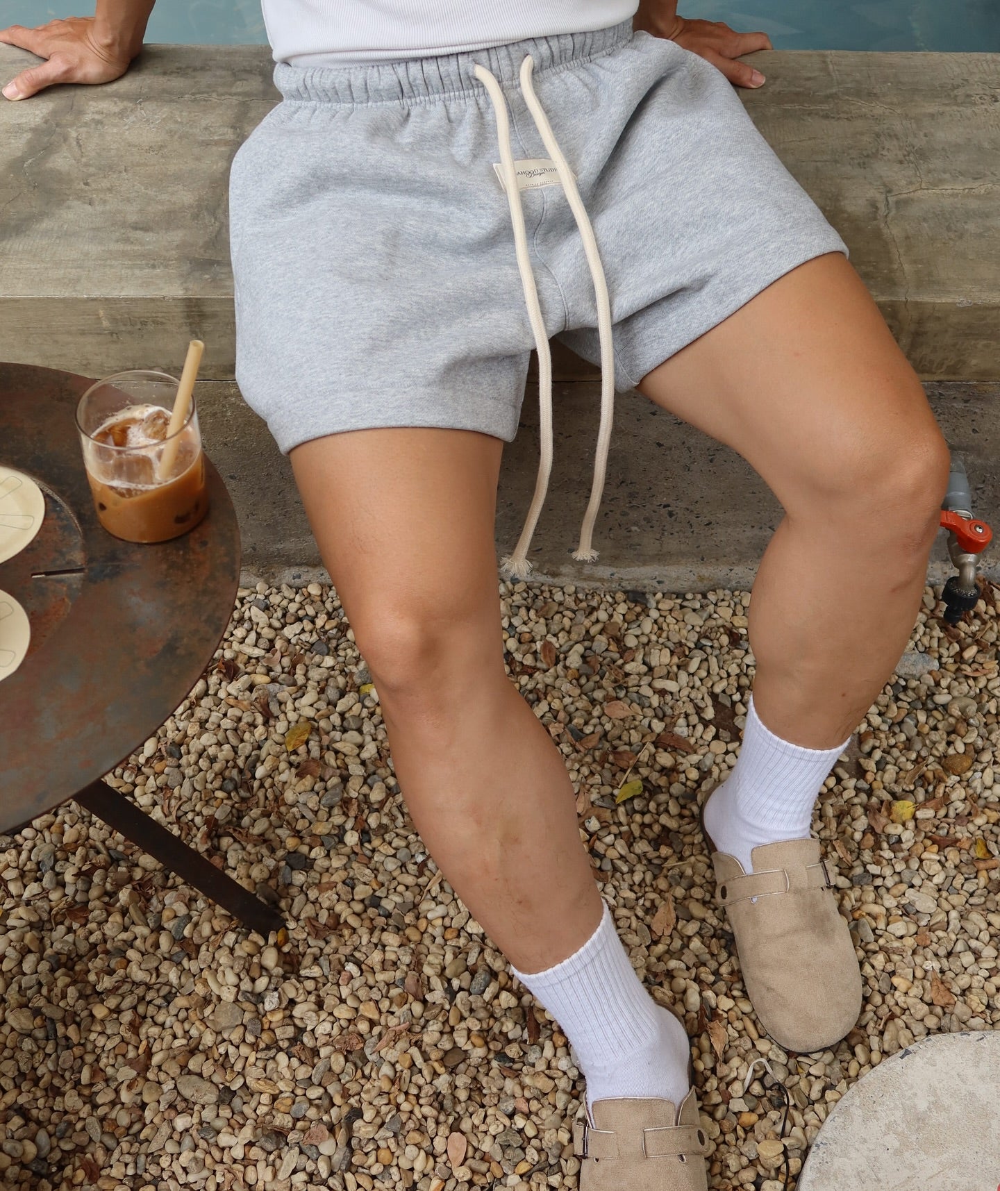 IDH SIGNATURE GREY SWEATSHORTS
