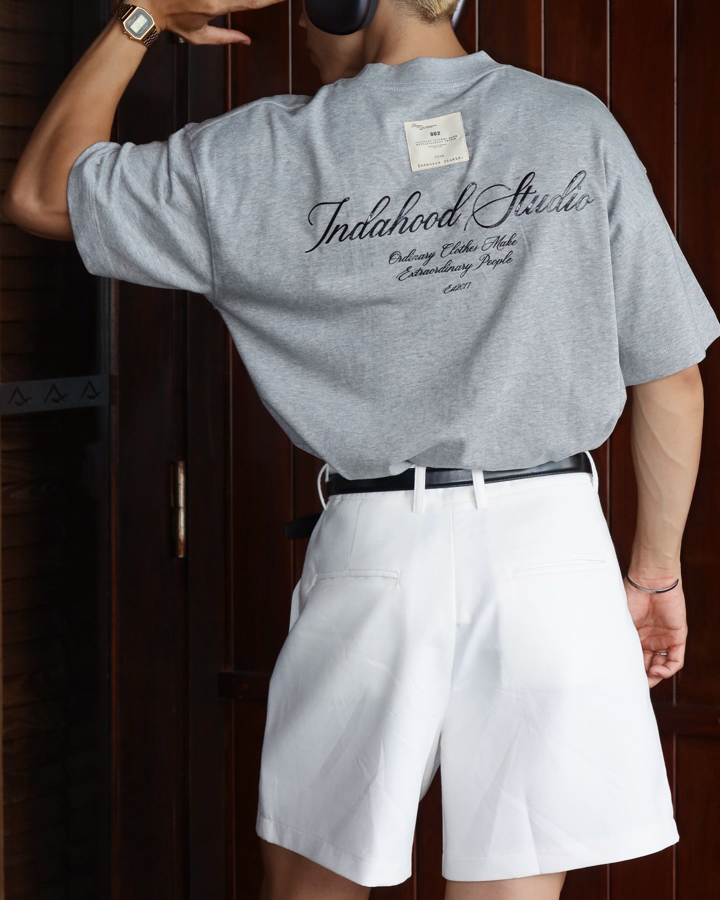 INDAHOOD SIGNATURE PREMIUM GREY TEE