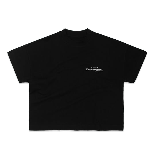 INDASTU SS1725 BLACK BOXY TEE