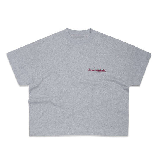 INDASTU SS1725 GREY BOXY TEE