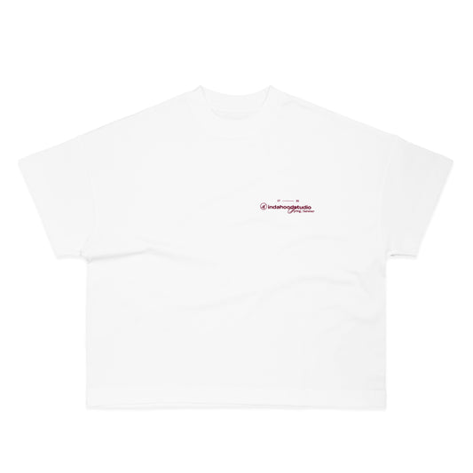 INDASTU SS1725 WHITE BOXY TEE