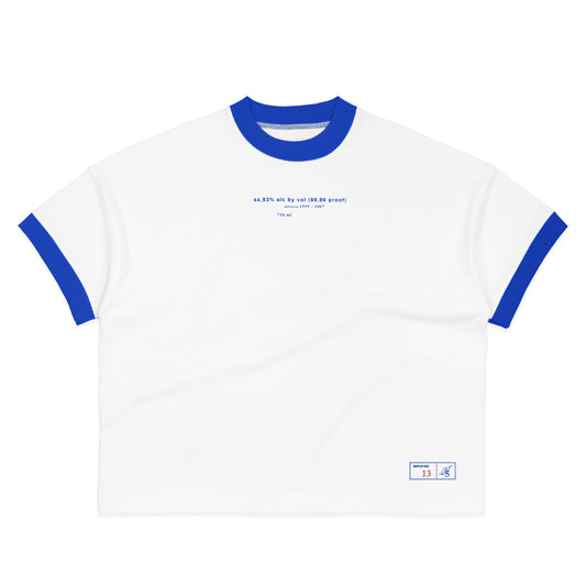 WHISKY WHITE BOXY TEE